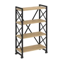 Стеллаж Loft на колесных опорах - 4 полки VR.L-MST.K-4.8