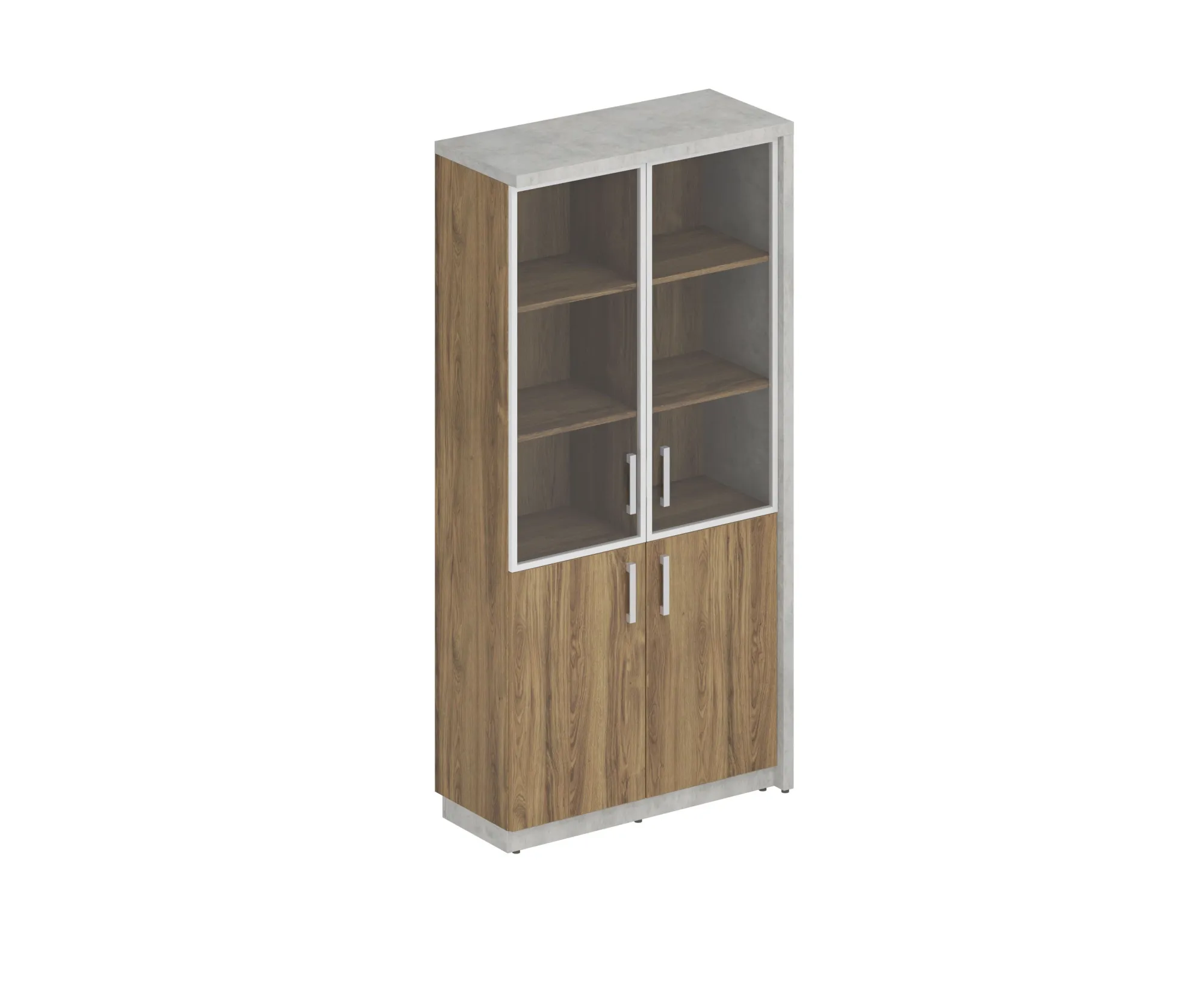 Изображение шкаф к16, дуб чарльстон/бетон чикаго, wood&stone комплект №16