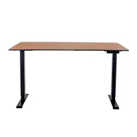 Стол регулируемый электрический LuxAlto LA-H33-2AR2 черный/дуб HPL 180*90*1,2