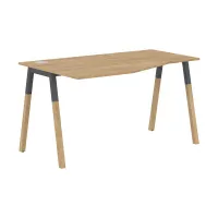 Стол письменный эргономичный FCT 1367 левый (гамильтон/графит) Forta