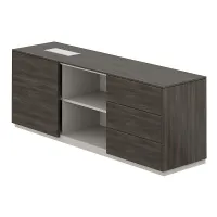 Тумба опорная правая, обвязка бренсон трюфель, фасады бренсон трюфель, Atlas NZ-0201.BT.BT.R