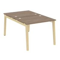 Рабочая станция (опоры - массив дерева, дуб светлый) ONIX WOOD OW.D.RS-2.1.8