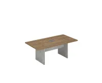 Стол для переговоров на 6 человек, Дуб Чарльстон/Бетон Чикаго, Wood&Stone СФ-531101
