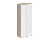 Гардероб, з.ст HDF, корпус дуб светлый, фасады белый, Sigma SG.821.OL.WH