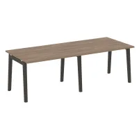 Стол переговорный, 2 столешницы (опоры - массив дерева, дуб темный) ONIX WOOD OW.PRG-2.2
