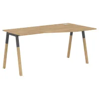 Стол письменный эргономичный FCT 1567 правый (гамильтон/графит) Forta