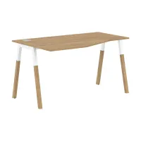 Стол письменный эргономичный FCT 1367 левый (гамильтон/белый) Forta