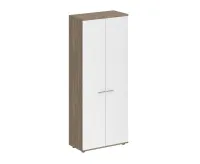 Гардероб, з.ст HDF, корпус дуб темный, фасады белый, Sigma SG.821.OD.WH