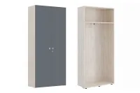 Изображение гардероб зион (zion) zio28550292 дуб шамони светлый/антрацит