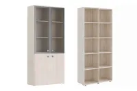 Изображение шкаф для бумаг со стеклом zion zio28550322 дуб шамони светлый