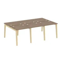 Рабочая станция (опоры - массив дерева, дуб светлый) ONIX WOOD OW.D.RS-6.0.7