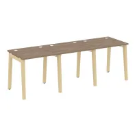 Рабочая станция (опоры - массив дерева, дуб светлый) ONIX WOOD OW.RS-3.0.7