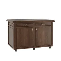 МИНИСТРИ Приставка подкатная MNS2920004 дуб шоколад 1200x800x800