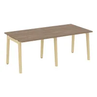 Стол переговорный, 2 столешницы (опоры - массив дерева, дуб светлый) ONIX WOOD OW.PRG-2.1