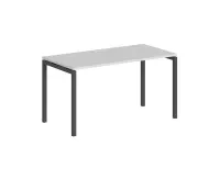 Стол письменный, опоры 40х40 антрацит; столешница белая, Sigma SG.205.WH.44.AN
