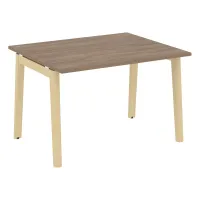 Стол переговорный, 1 столешница (опоры - массив дерева, дуб светлый) ONIX WOOD OW.PRG-1.2