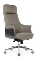 Кресло RV DESIGN Verdi (А-655) кожа серая