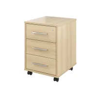 Тумба выкатная 3 ящика с замком Канцлер КЦ09.31 акация лорка