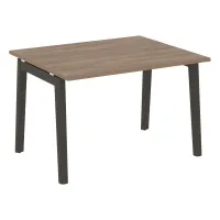 Стол переговорный, 1 столешница (опоры - массив дерева, дуб темный) ONIX WOOD OW.PRG-1.2