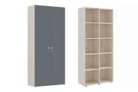 Изображение шкаф для бумаг закрытый зион (zion) zio28550092 дуб шамони светлый/антрацит