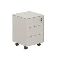 Тумба мобильная, обвязка серый камень, фасады серый камень Atlas NZ-0234.GS.GS