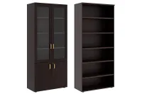 Изображение шкаф для бумаг со стеклом чикаго (chicago) chg24350003 венге