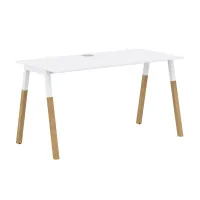 Стол письменный FST 1367 (белый/бук) Forta