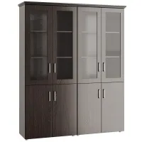 Шкаф для бумаг 4 створки БОСТОН (Boston) Композиция 4 (BSN30150003 - 2 шт и BSN30159403) (венге)