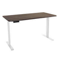 Стол с регулировкой высоты электрический LuxAlto LA-T33-2AR2 белый/дуб коричневый ЛДСП 160*70*2.5