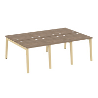 Рабочая станция (опоры - массив дерева, дуб светлый) ONIX WOOD OW.D.RS-6.0.8