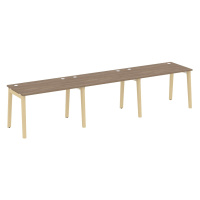 Рабочая станция (опоры - массив дерева, дуб светлый) ONIX WOOD OW.RS-3.2.7