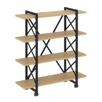 Стеллаж Loft на колесных опорах - 4 полки VR.L-MST.K-4.8V