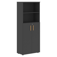 Шкаф с глухими средними дверьми FHC 80.6(Z) (графит) Forta