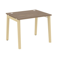 Стол письменный (опоры - массив дерева, дуб светлый) ONIX WOOD OW.SP-1.8