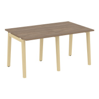 Стол переговорный, 2 столешницы (опоры - массив дерева, дуб светлый) ONIX WOOD OW.PRG-2.0