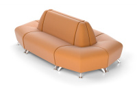 Диван угловой Интер хром комп.3