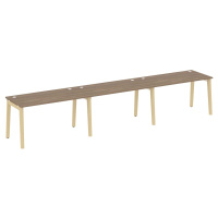 Рабочая станция (опоры - массив дерева, дуб светлый) ONIX WOOD OW.RS-3.3.7