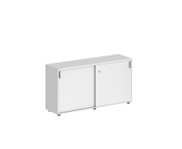 Шкаф-купе низкий  с замком, корпус белый, фасады белый, Sigma SG.702.WH.WH