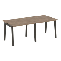 Стол переговорный, 2 столешницы (опоры - массив дерева, дуб темный) ONIX WOOD OW.PRG-2.1