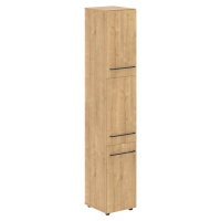 Шкаф колонка с глухими малыми дверьми, дуб Бофорд, Loftis LHC 40.8