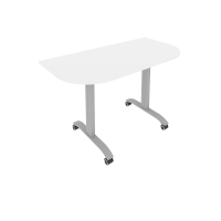 Стол радиусный складной мобильный Mobile System СМ-4.1 Белый