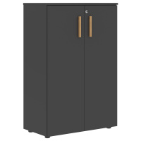 Шкаф с глухими средними дверьми FMC 80.1(Z) (графит) Forta