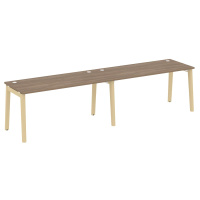 Рабочая станция (опоры - массив дерева, дуб светлый) ONIX WOOD OW.RS-2.4.7