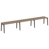 Рабочая станция (опоры - массив дерева, дуб темный) ONIX WOOD OW.RS-3.4.7