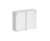 Шкаф-купе средний  с замком, корпус белый, фасады белый, Sigma SG.712.WH.WH