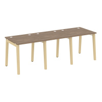 Рабочая станция (опоры - массив дерева, дуб светлый) ONIX WOOD OW.RS-3.0.8