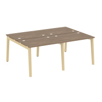 Рабочая станция (опоры - массив дерева, дуб светлый) ONIX WOOD OW.D.RS-4.1.7